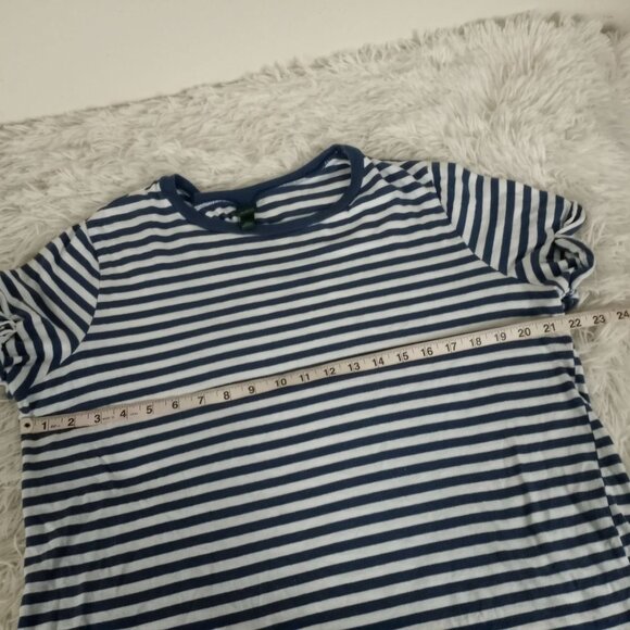 Wild Fable Striped Crop Top T-Shirt XXL Blue White Womans - Picture 5 of 5
